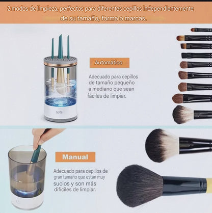 CleanBrush Pro: Lavado y Esterilización Rápida de Brochas